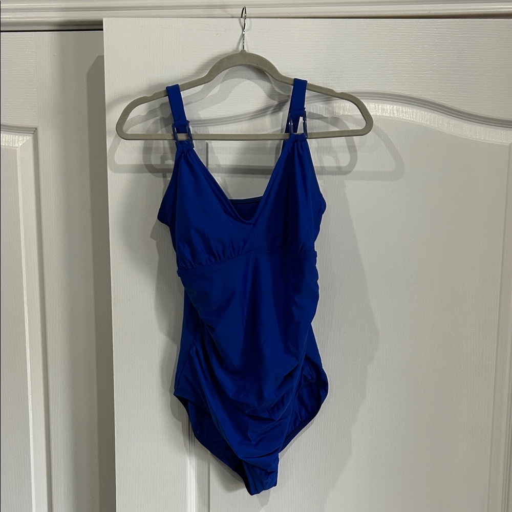 Delta Burke Royal Blue One Piece Swimsuit